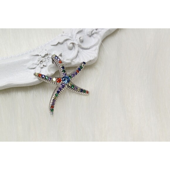 Spinel Gemstone Cluster Necklace, Crystals Pendent, 925 Sterling Silver - Picture 4 of 8